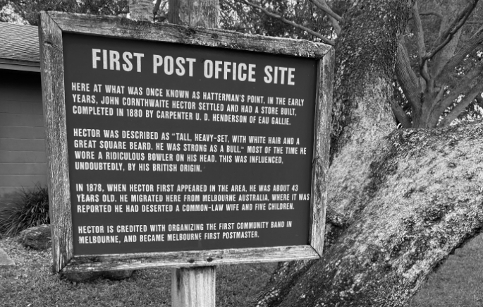First post office site in Downtown Melbourne, a nod to the city's early days of settlement and communication.
