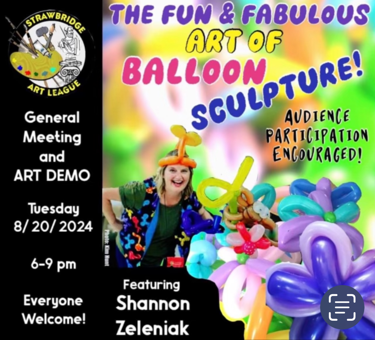 Join us for a colorful evening of balloon artistry, creativity, and community fun.